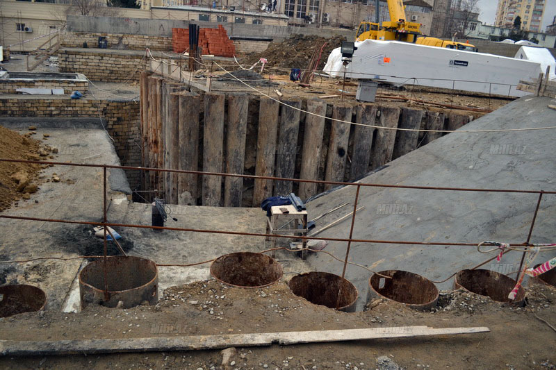 Bakıda yeni tikilən metro stansiyası - FOTOSESSİYA