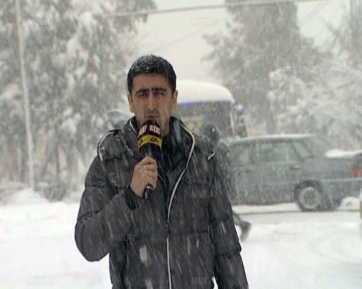 Lənkərana ilk qar yağdı, hərəkət dayandı - VİDEO - FOTO