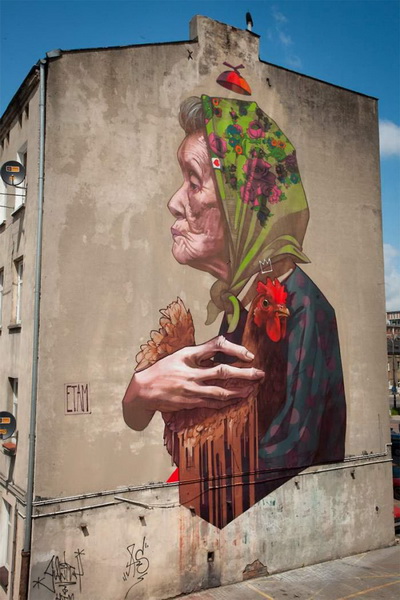 Küçə sənətindəki sürrealizm - FOTO