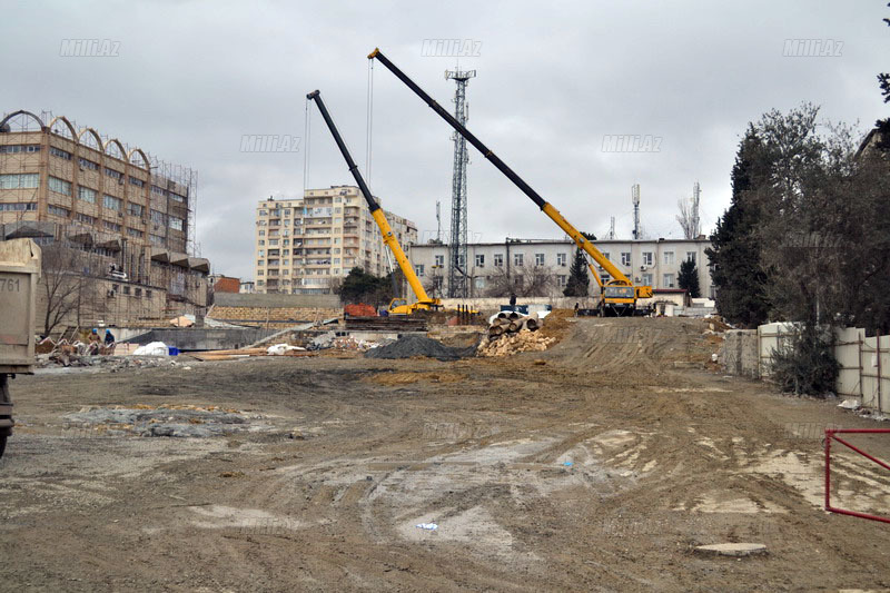Bakıda yeni tikilən metro stansiyası - FOTOSESSİYA