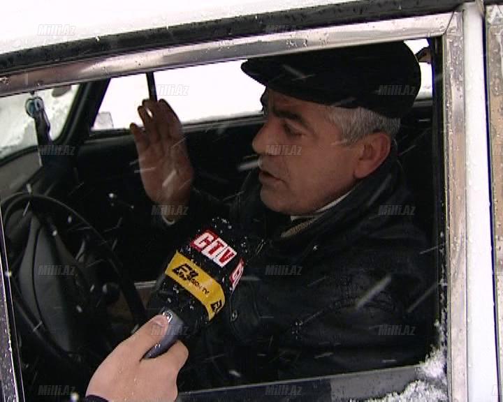 Lənkərana ilk qar yağdı, hərəkət dayandı - VİDEO - FOTO