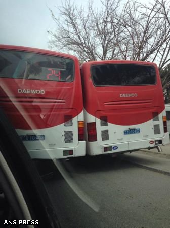 Bakıda sərnişin avtobusu sürücüləri özlərini "Formula-1" trasında hiss etdilər - FOTO