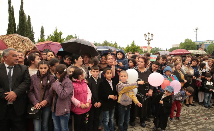 Avropa Oyunlarının məşəli Yevlaxda - VİDEO - FOTO
