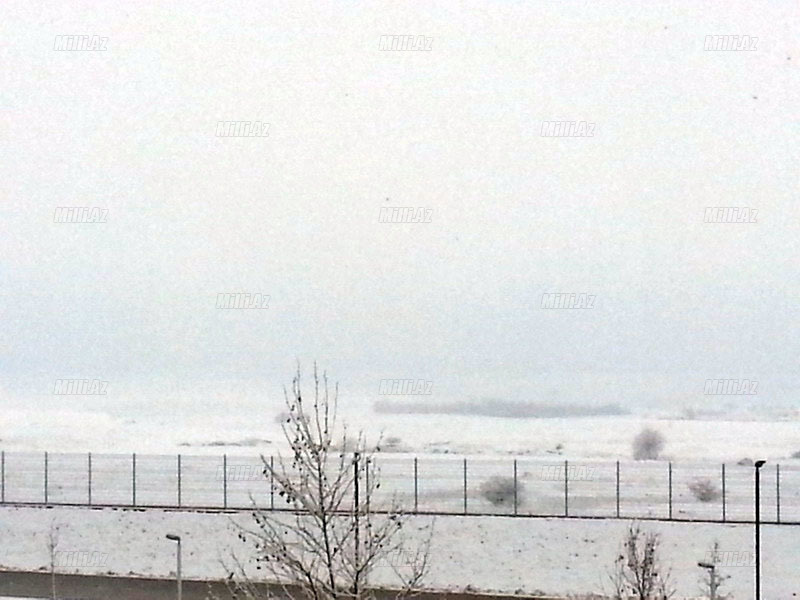 Qazax rayonuna güclü qar yağıb - FOTO