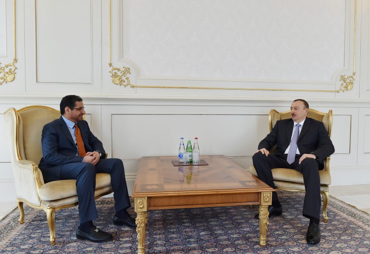 Prezident İlham Əliyev BƏƏ-nin Azərbaycandakı səfirini qəbul edib - FOTO