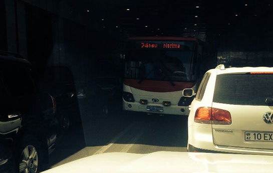 Bakıda daha bir avtobus rüsvayçılığı - FOTO