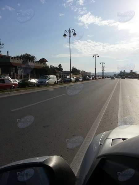 Bakının mərkəzində hərəkət "iflic" oldu - FOTO