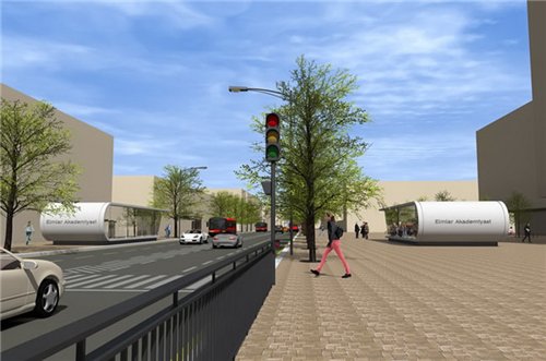 "Elmlər Akademiyası" metro stansiyası belə olacaq - FOTO