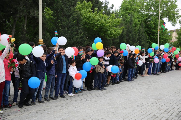 Avropa Oyunlarının məşəli Yevlaxda - VİDEO - FOTO