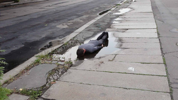 Perfomans və parkur qarışığı - FOTO