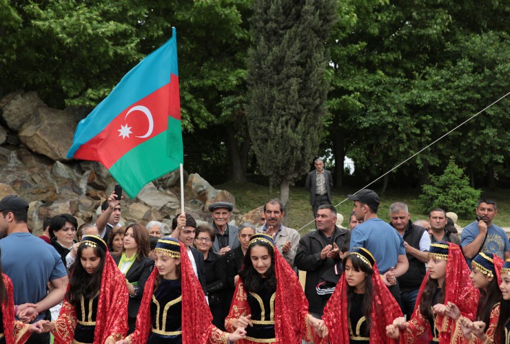Avropa Oyunlarının məşəli Yevlaxda - VİDEO - FOTO