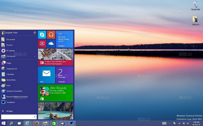Microsoft inqilab edir. Windows 10 gəlir - FOTO