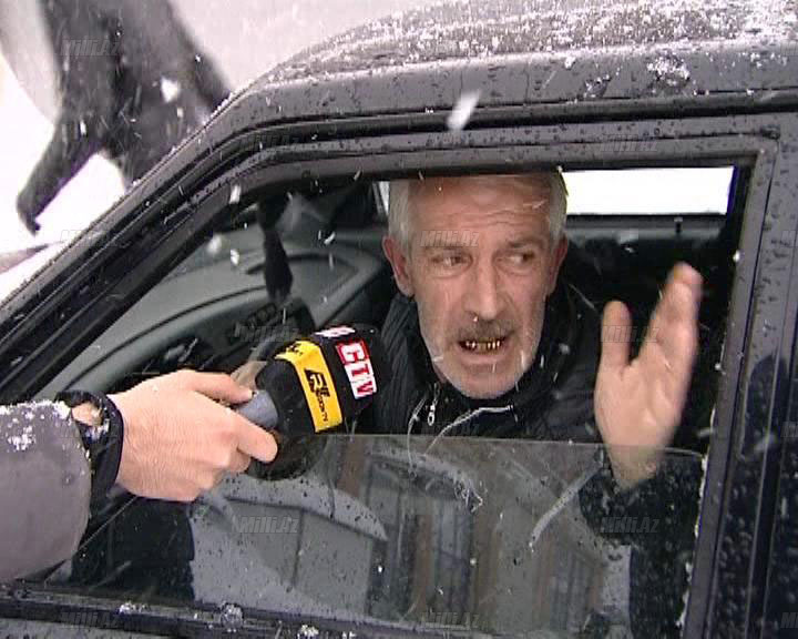 Lənkərana ilk qar yağdı, hərəkət dayandı - VİDEO - FOTO