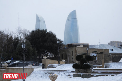 Bakı ağ libasa büründü - FOTOSESSİYA