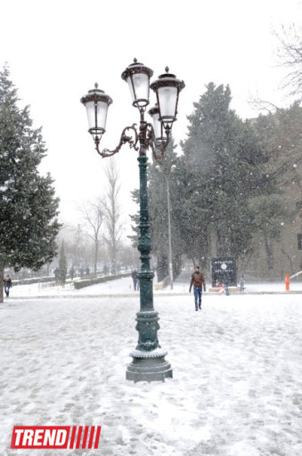 Bakı ağ libasa büründü - FOTOSESSİYA