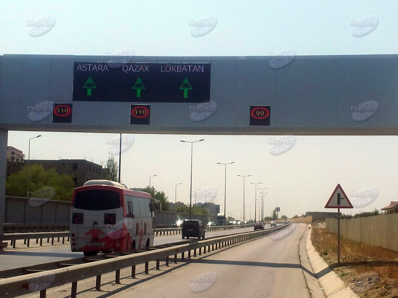 Bakı yolunda sürət rejimi dəyişdi - FOTO
