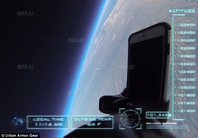 iPhone 6-nı kosmosdan aşağı atdılar - VİDEO - FOTO
