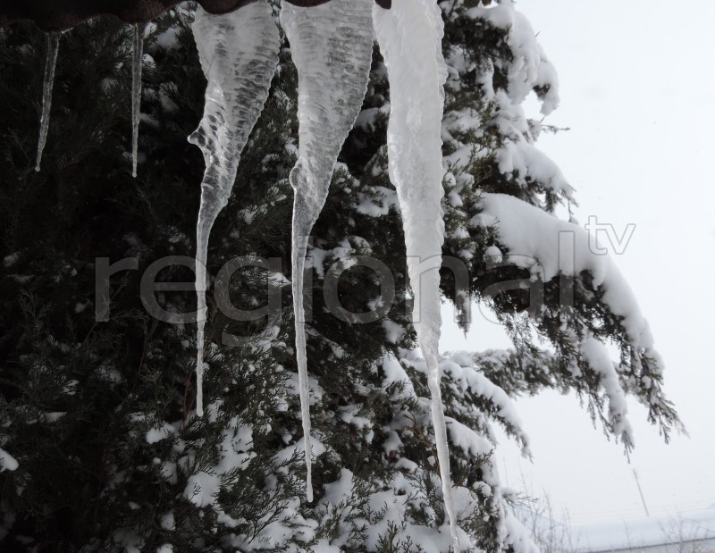 Nabrana yarım metrdən çox qar yağıb - YENİLƏNİB - FOTO