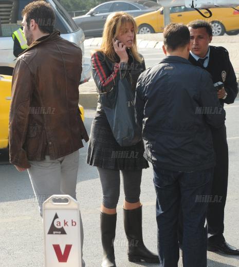 Məşhur türk gözəl qəzaya düşdü - FOTO