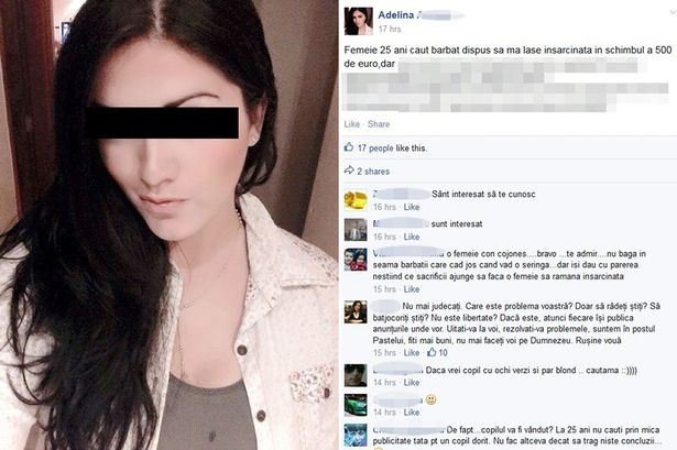Hamilə qalmaq üçün Facebook-da elan verdi: "Siz əylənin, mən ana olum" - FOTO