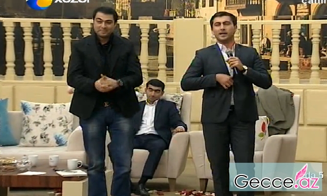 Namiq Qaraçuxurlu əkiziylə deyişdi - FOTO