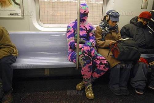 Metroda belə adamlar da var - FOTOSESSİYA