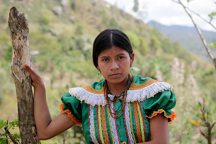 Elena Diaz, 23, mother of three children aged 5, 4 and 2