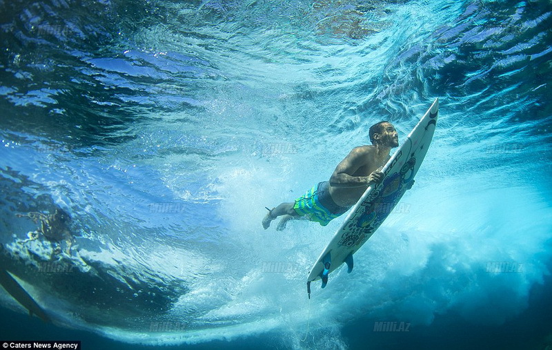 Dalğaları ram edən cəsurlar - FOTOSESSİYA