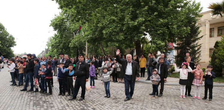 Avropa Oyunlarının məşəli Yevlaxda - VİDEO - FOTO