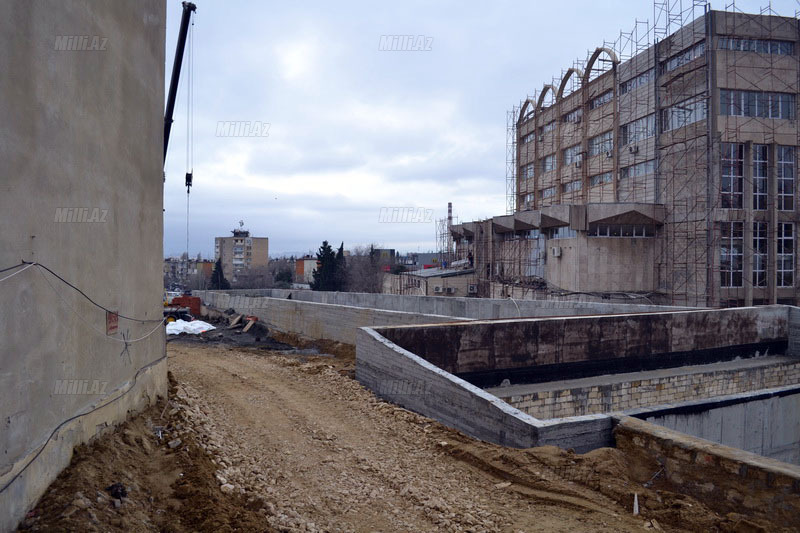 Bakıda yeni tikilən metro stansiyası - FOTOSESSİYA