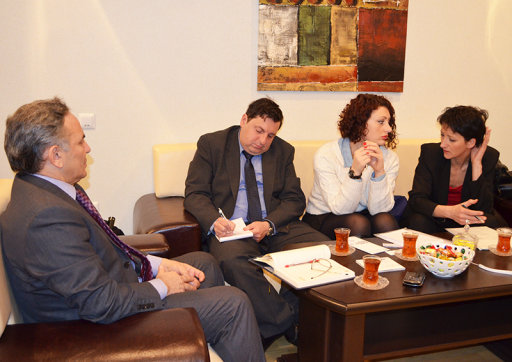 Əflatun Amaşov Avropa Mərkəzinin ölkəmizdə səfərdə olan nümayəndələrini qəbul edib - FOTO