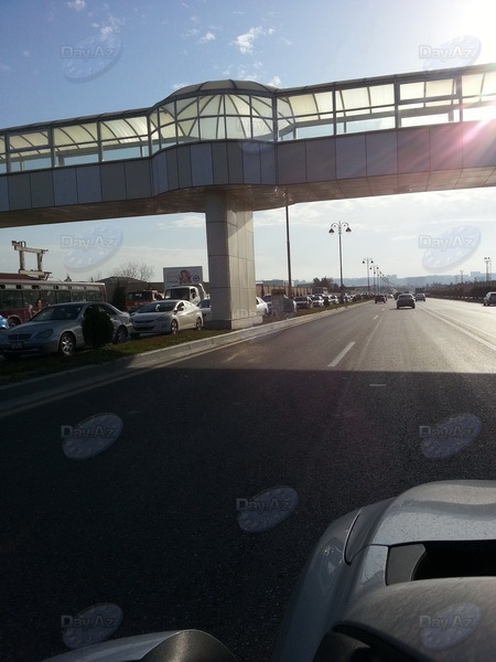 Bakının mərkəzində hərəkət "iflic" oldu - FOTO