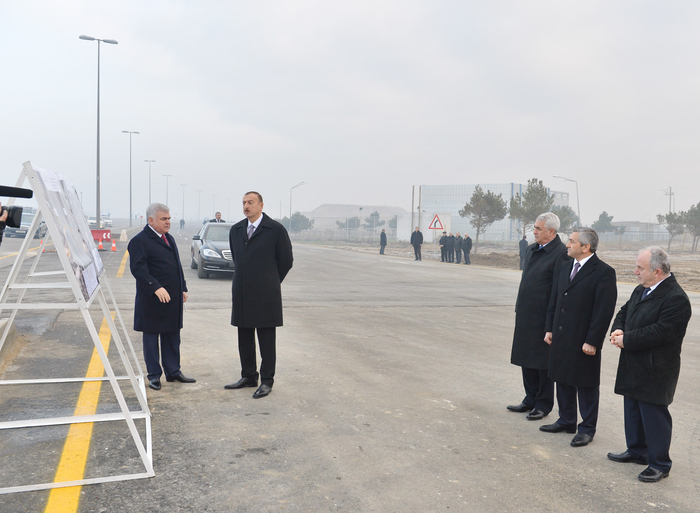 Prezident İlham Əliyev Zabrat-Kürdəxanı-Pirşağı avtomobil yolunun yenidənqurmadan sonra açılışında iştirak edib - FOTO