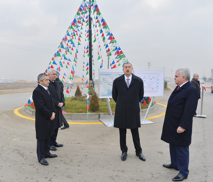 Prezident İlham Əliyev Zabrat-Kürdəxanı-Pirşağı avtomobil yolunun yenidənqurmadan sonra açılışında iştirak edib - FOTO