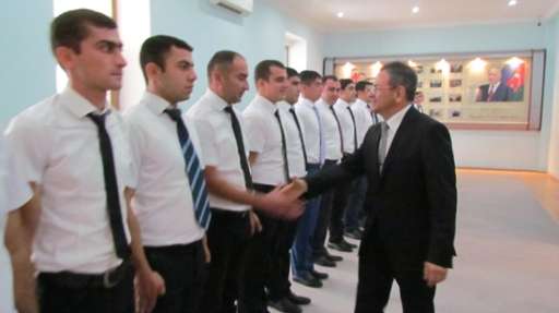 Mədət Quliyev Penitensiar Xidmətin yeni əməkdaşlarını qəbul etdi - FOTO