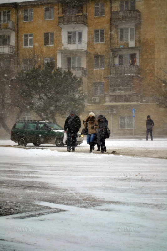 Bakıya güclü qar yağır - YENİLƏNİB - VİDEO - FOTOSESSİYA