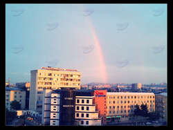 Bakıda yaz yağışından sonra gözəl mənzərə - FOTO