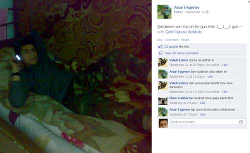Azərbaycanda ölən əsgərin Facebook vidası - FOTO