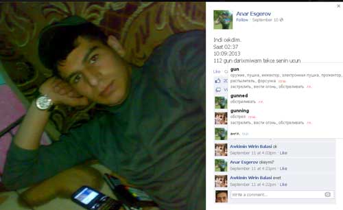 Azərbaycanda ölən əsgərin Facebook vidası - FOTO