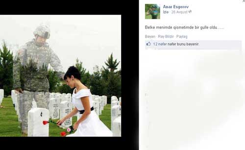 Azərbaycanda ölən əsgərin Facebook vidası - FOTO