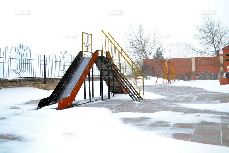 Bakıya güclü qar yağır - YENİLƏNİB - VİDEO - FOTOSESSİYA