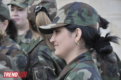 Azərbaycanın qadın hərbçiləri - FOTO
