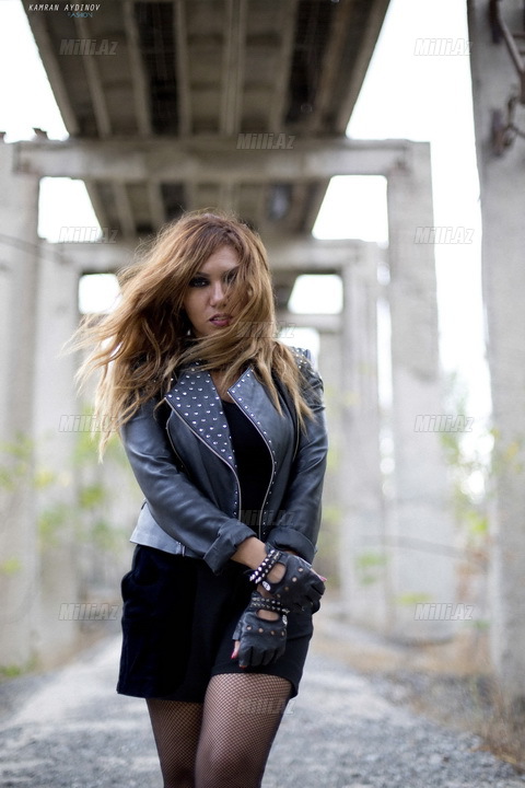 Leyla Ramazanlı "metalçı" oldu - FOTOSESSİYA